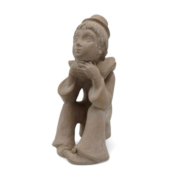 AUSTIN PRODUCTIONS 1980 Seated Boy Clown Figurine Vintage 9" - Picture 3 of 11